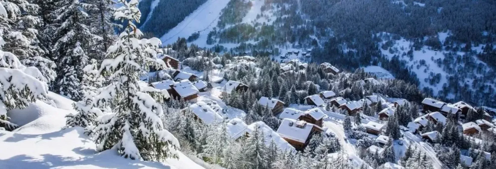 Panorama de Méribel sous la neige