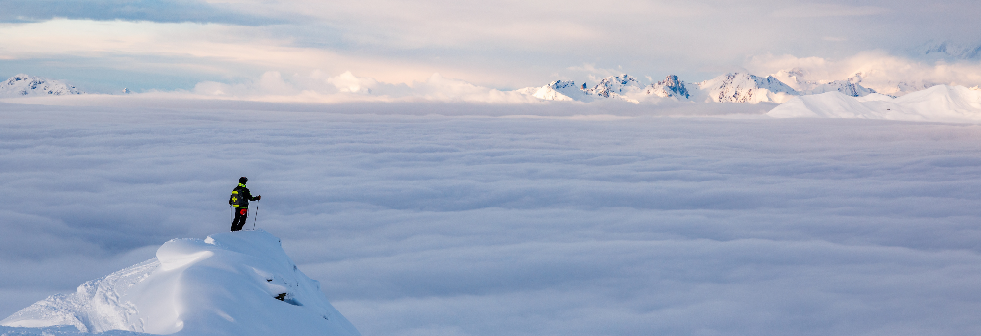 Mer de nuage domaine skiable 3 Vallées