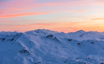 Coucher de soleil -montagnes de Méribel